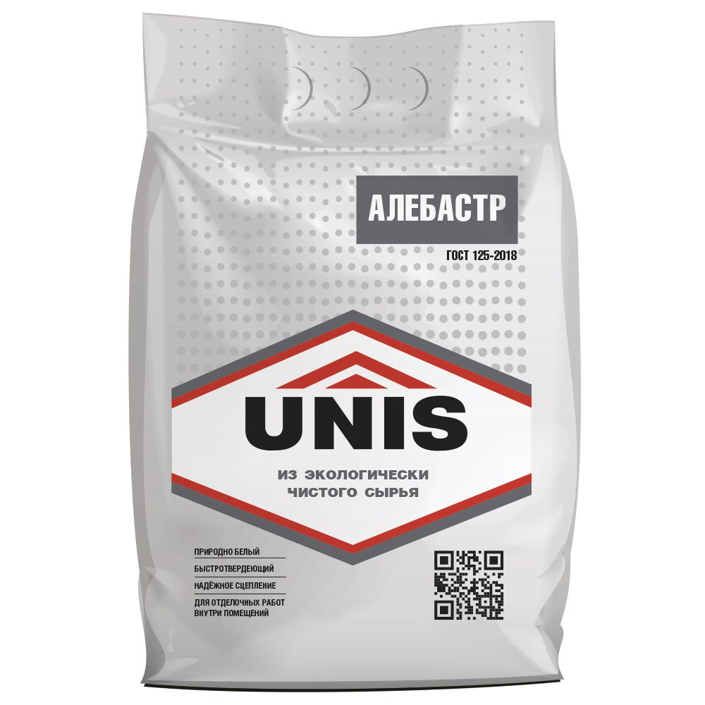 Гипсовый ремонтно-монтажный состав ЮНИС АЛЕБАСТР, 5 кг - картинка 2