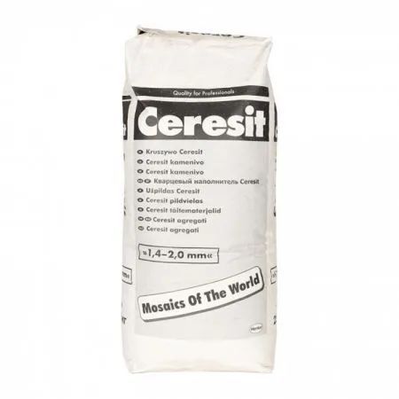 Крошка для декоративной штукатурки Ceresit KWARC AGGREGATE 1,4-2,0mm D2, 25кг - картинка 2