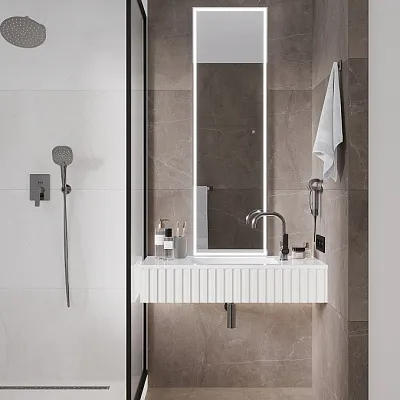Зеркало LAPARET Модус/Modus 45*150 влагостойкое, подсветка, димер - картинка 2