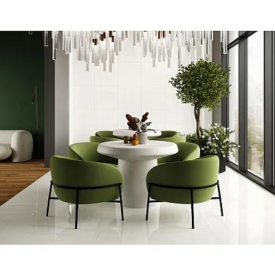Dolomite Natural Керамогранит белый 60x60 Полированный - картинка 2