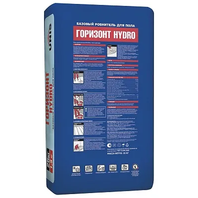 Водостойкий базовый ровнитель для пола ГОРИЗОНТ HYDRO, 25 кг - �������� 2