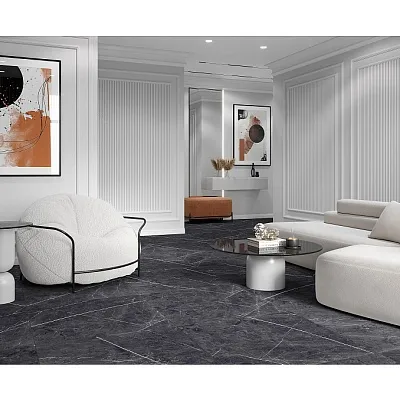 Pietra Violet Керамогранит графитовый 80x80 Лаппатированный - картинка 2