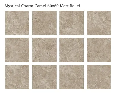 Керамогранит матовый, MYSTICAL CHARM CAMEL 60x60 RELIEF MATT, Silk 60х60 - картинка 2