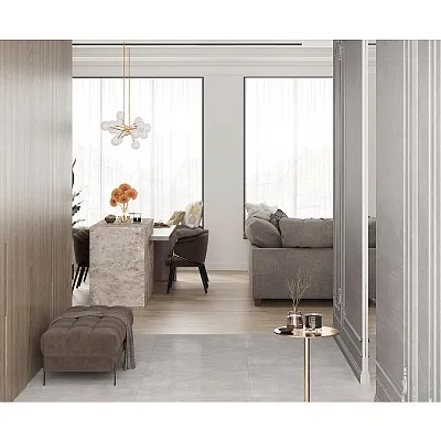 Tuscandy Light Grey Керамогранит 80х80 Лаппатированный - картинка 2