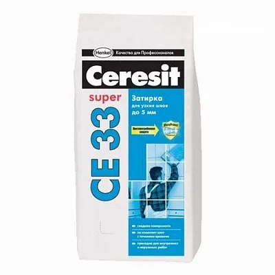 Затирка для швов 1-6 мм внутри и снаружи № 47 Сиена Ceresit CE33, 2кг - картинка 2